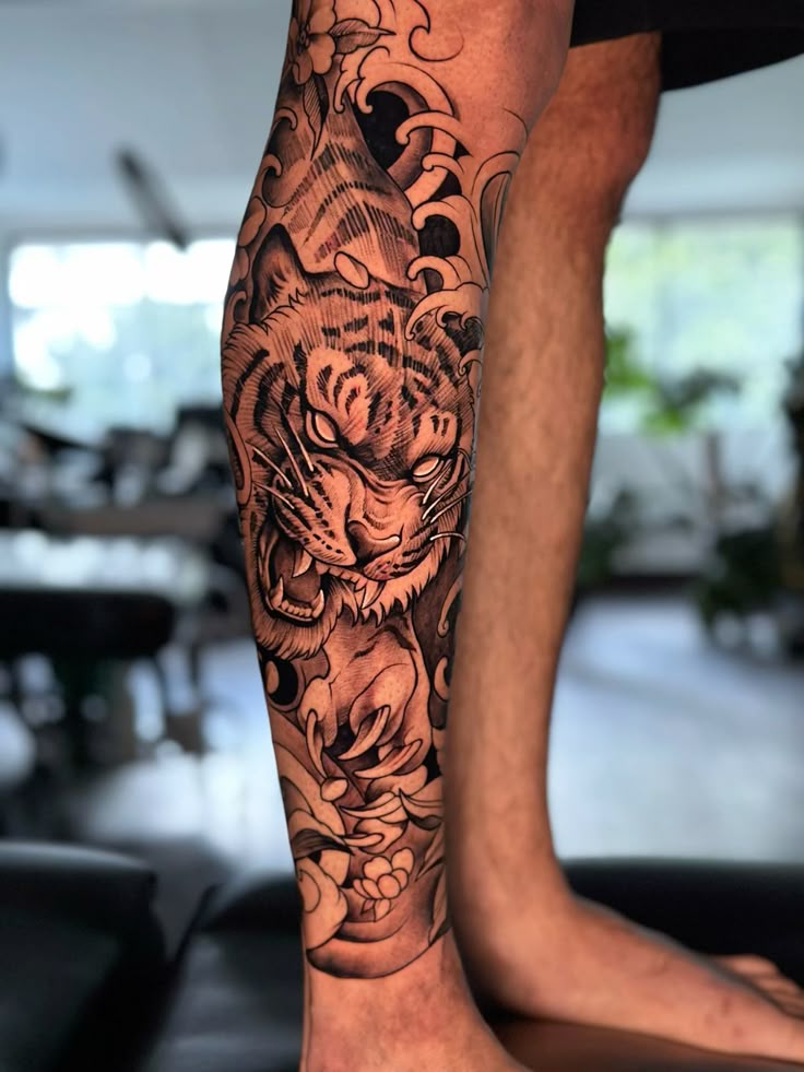 Japanese tiger tattoo